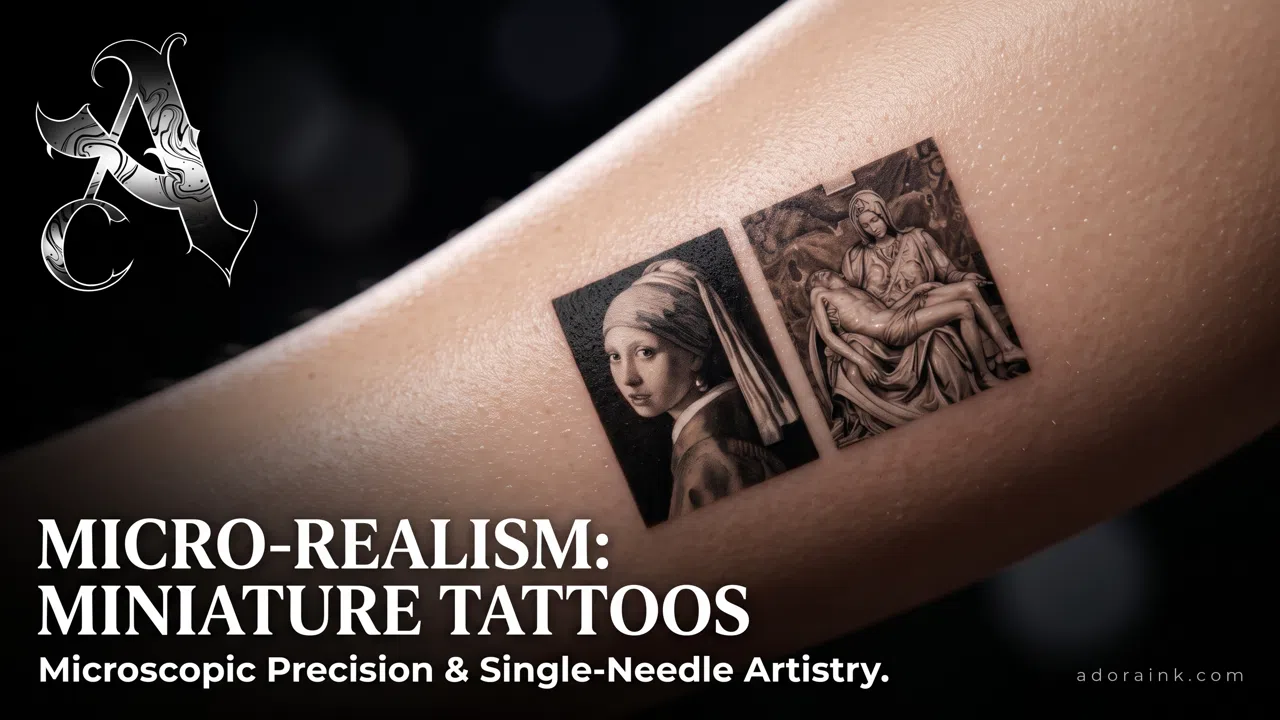 Microrrealismo: La tecnología y precisión detrás de los tatuajes en miniatura