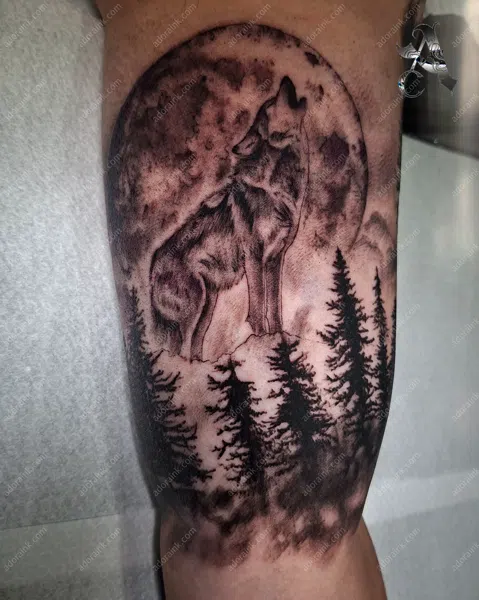 Realism tattoo of Realistic Portrait and Wolf Tattoo, How to care for realism tattoos, Realism tattoo cost per hour