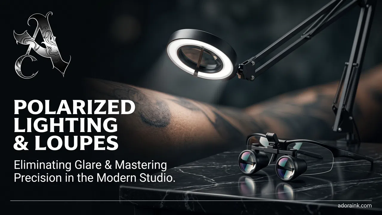 Luces polarizadas, lupas y tecnología óptica en el estudio de tatuajes de vanguardia