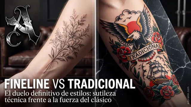 Fineline frente a Tatuajes Tradicionales: Por qué las líneas finas exigen una técnica distinta